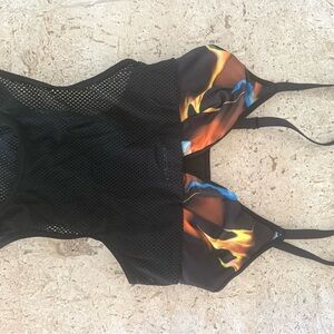 Savage X Fenty Black and Multicolor Bra